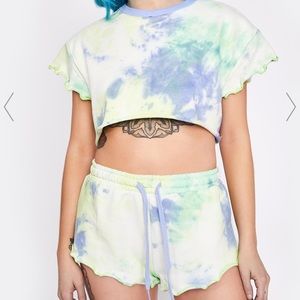 Dollskill Tiedye sleep / lounge set 💚💙